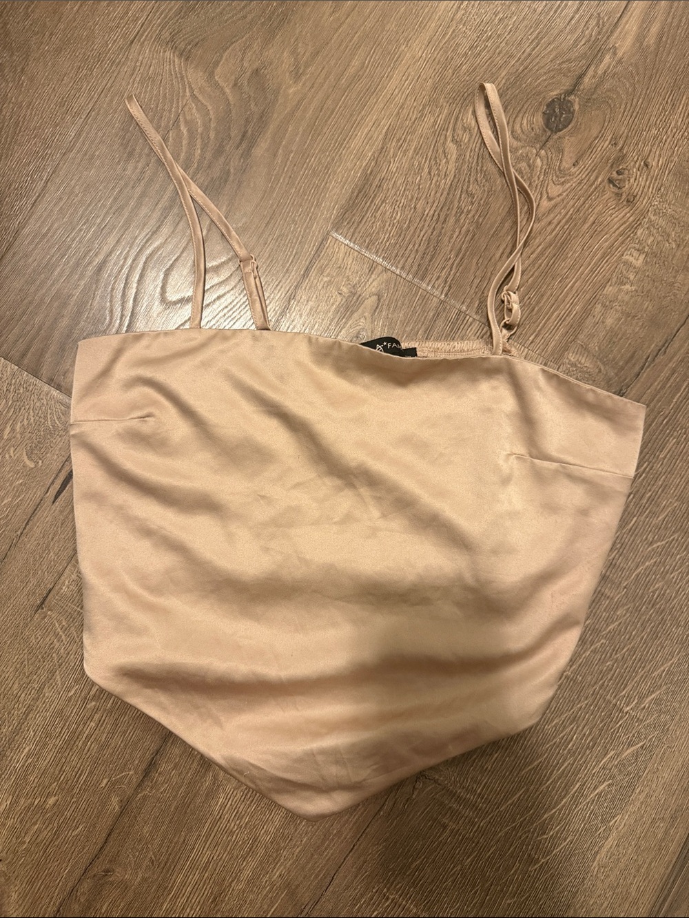 Almost Famous Blush Satin Cami Top